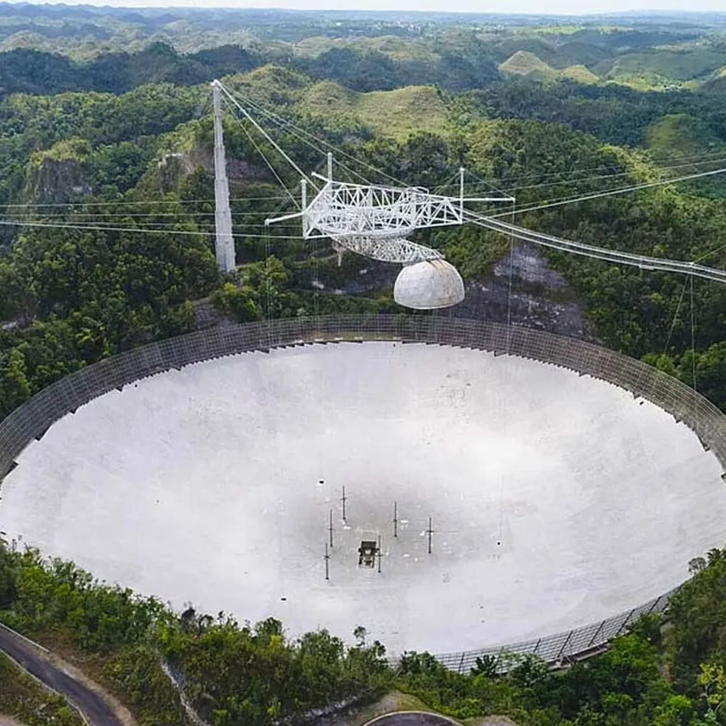 telescopio de Arecibo, radioastronomía, exploración espacial, ciencia, descubrimientos científicos, patrimonio cultural, desmantelamiento, investigación científica, astronomía, legado científico