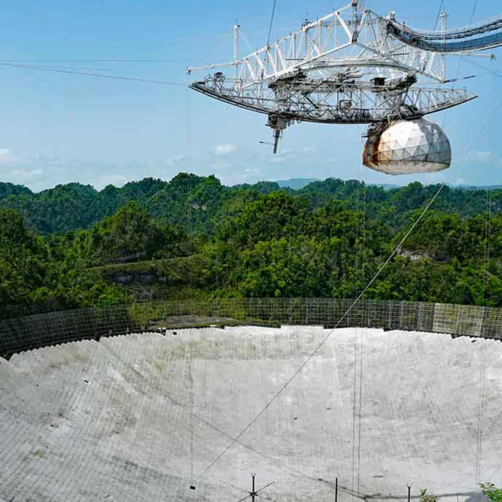 El radio telescopio de Arecibo, radioastronomía, exploración espacial, ciencia, descubrimientos científicos, patrimonio cultural, desmantelamiento, investigación científica, astronomía, legado científico