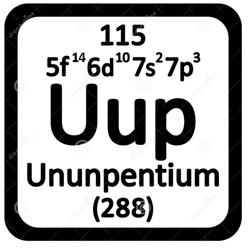 elemento 115, química, física, ciencia, transuránico, energía nuclear, combustible para naves espaciales, medicina nuclear, isótopos radiactivos, propiedades químicas, propiedades físicas, alta inestabilidad, vida media corta, cultura popular, ovnis, extraterrestres, tecnología avanzada, energías altas, agencias gubernamentales